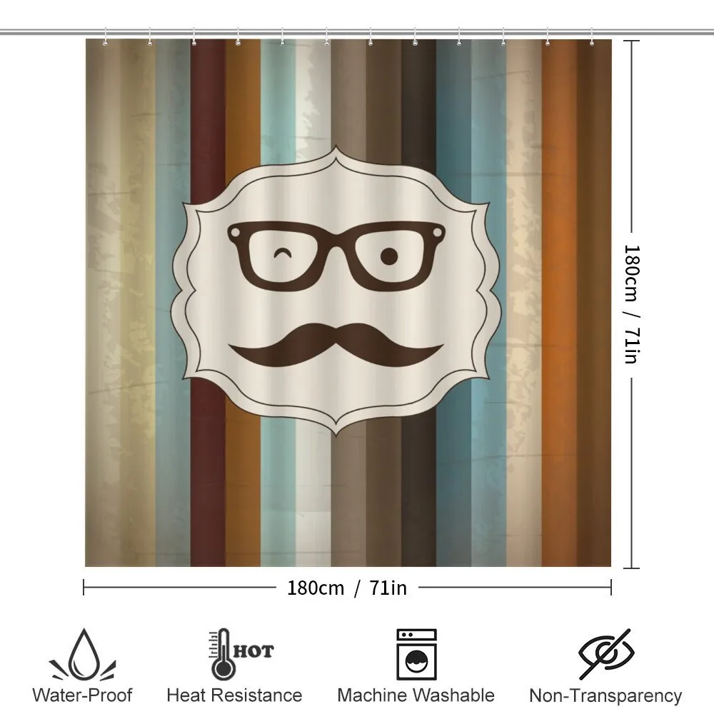 Man Moustache Glasses — Detail 2