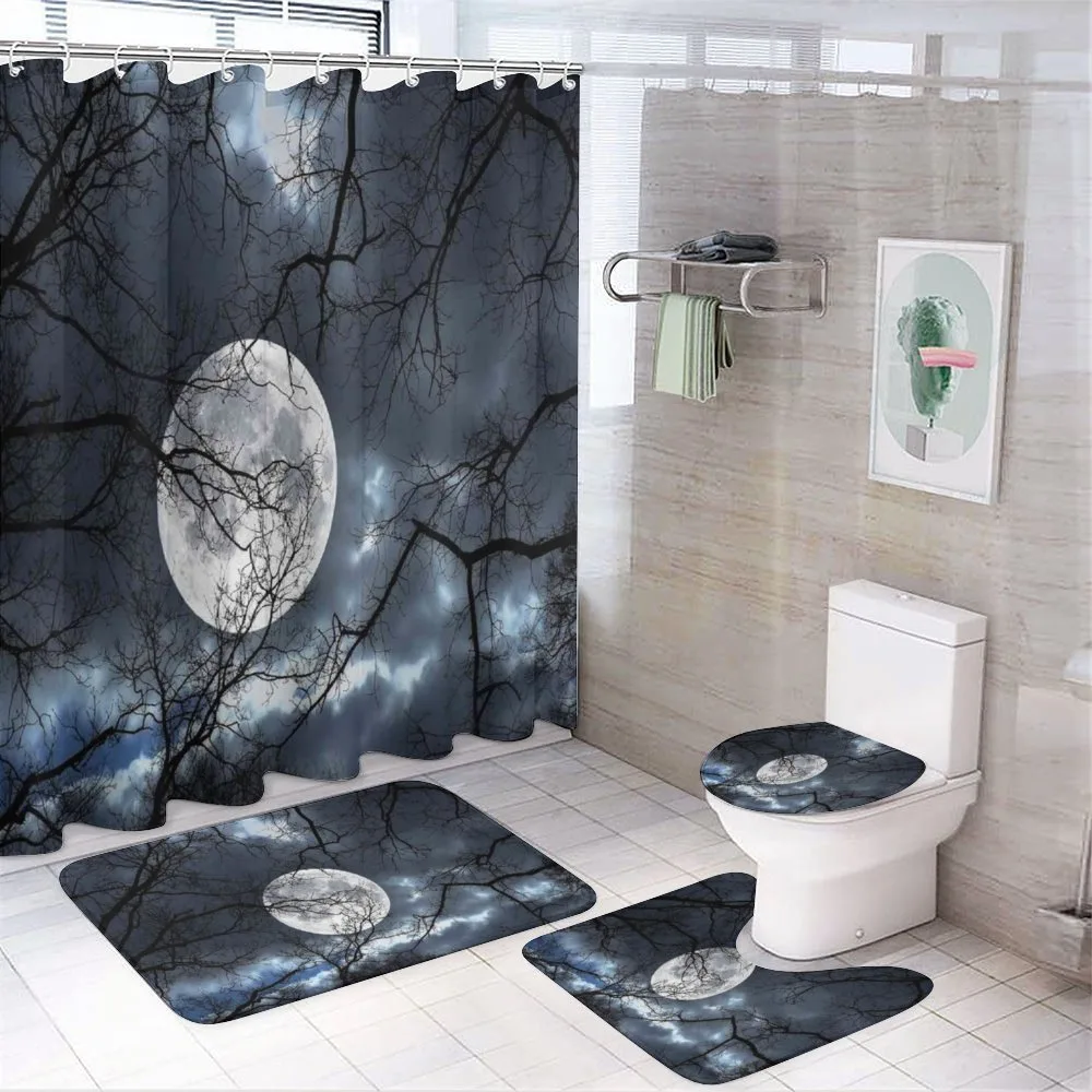 Moon at Night in Forest — Your design
