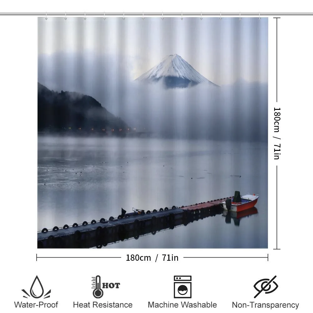 Mountain Peaks Kawaguchi Lake — Detail 2