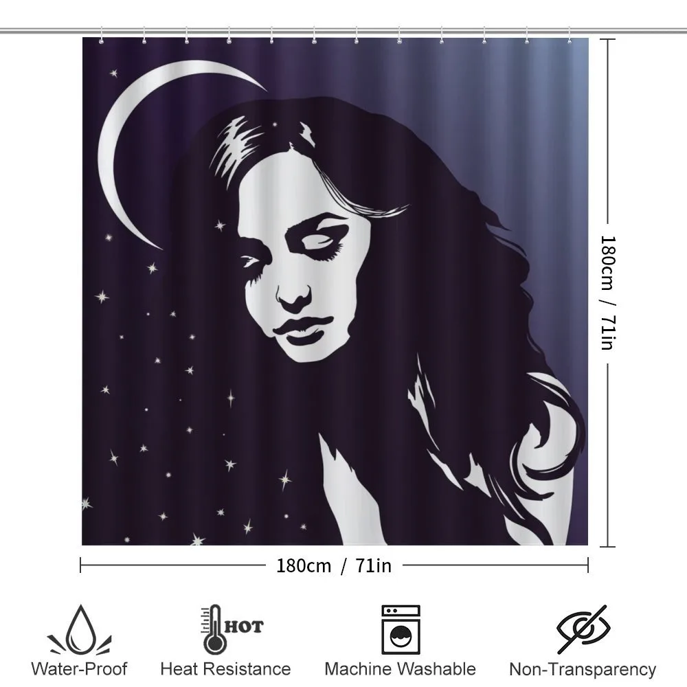 Ombre Dreaming Woman Night — Detail 2