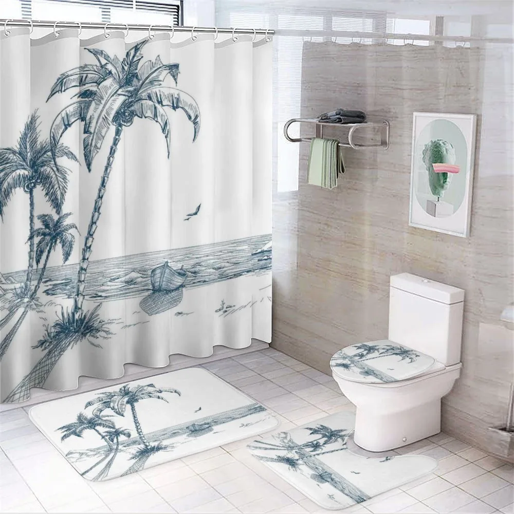 Palm Tree Boat Sketch — Your design