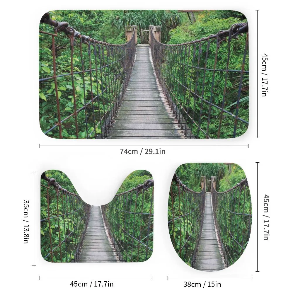 Rope Bridge in a Rainforest — Detail 1