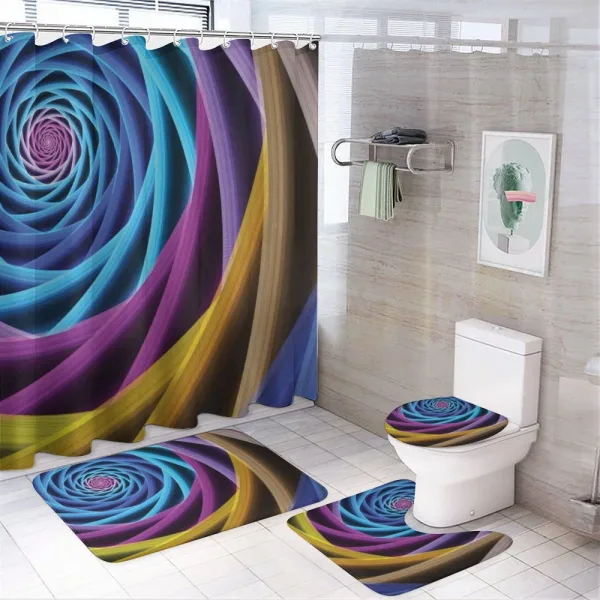 Science Fiction Forms on a shower curtain