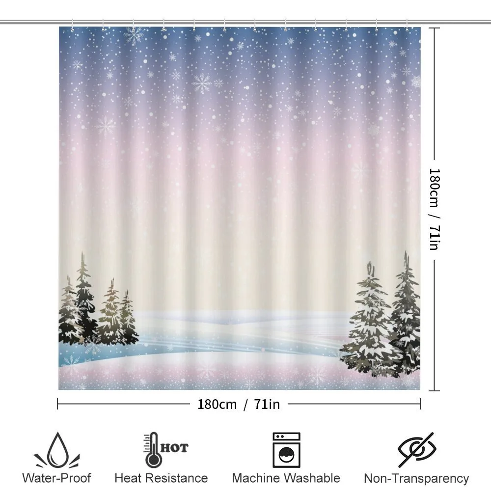 Snowfall and Pine Trees — Detail 2