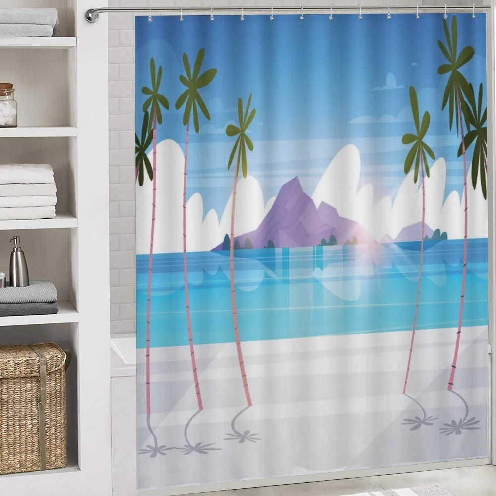 Summer Seaside with Palms — Detail 4