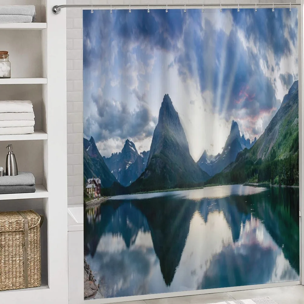 Swiftcurrent Lake Panorama — Detail 4