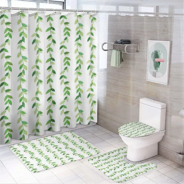 Vivid Watercolor Swirls on a shower curtain