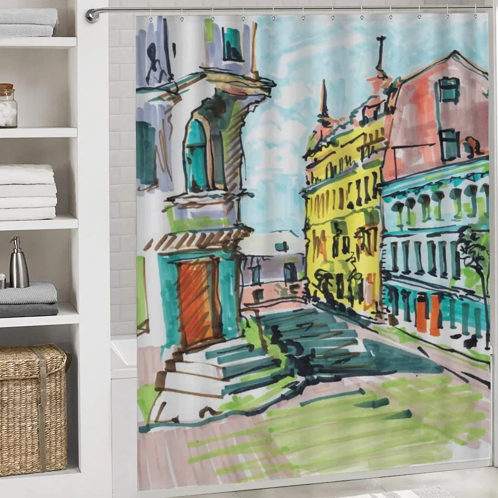 Watercolor Sketch City — Detail 4
