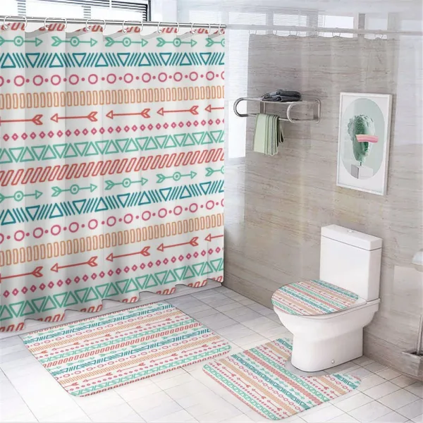 Aztec Tribe Maya Arrow on a shower curtain