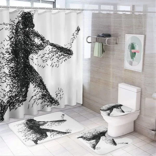 Baseball Player on a shower curtain