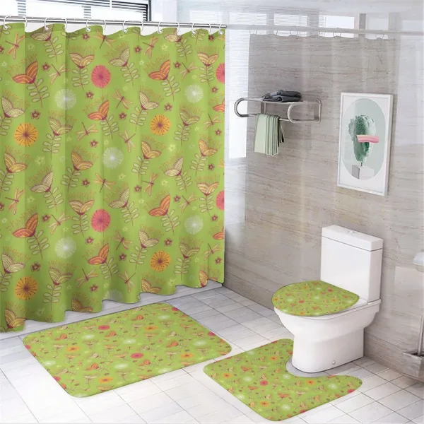 Bluebell Flowers on a shower curtain