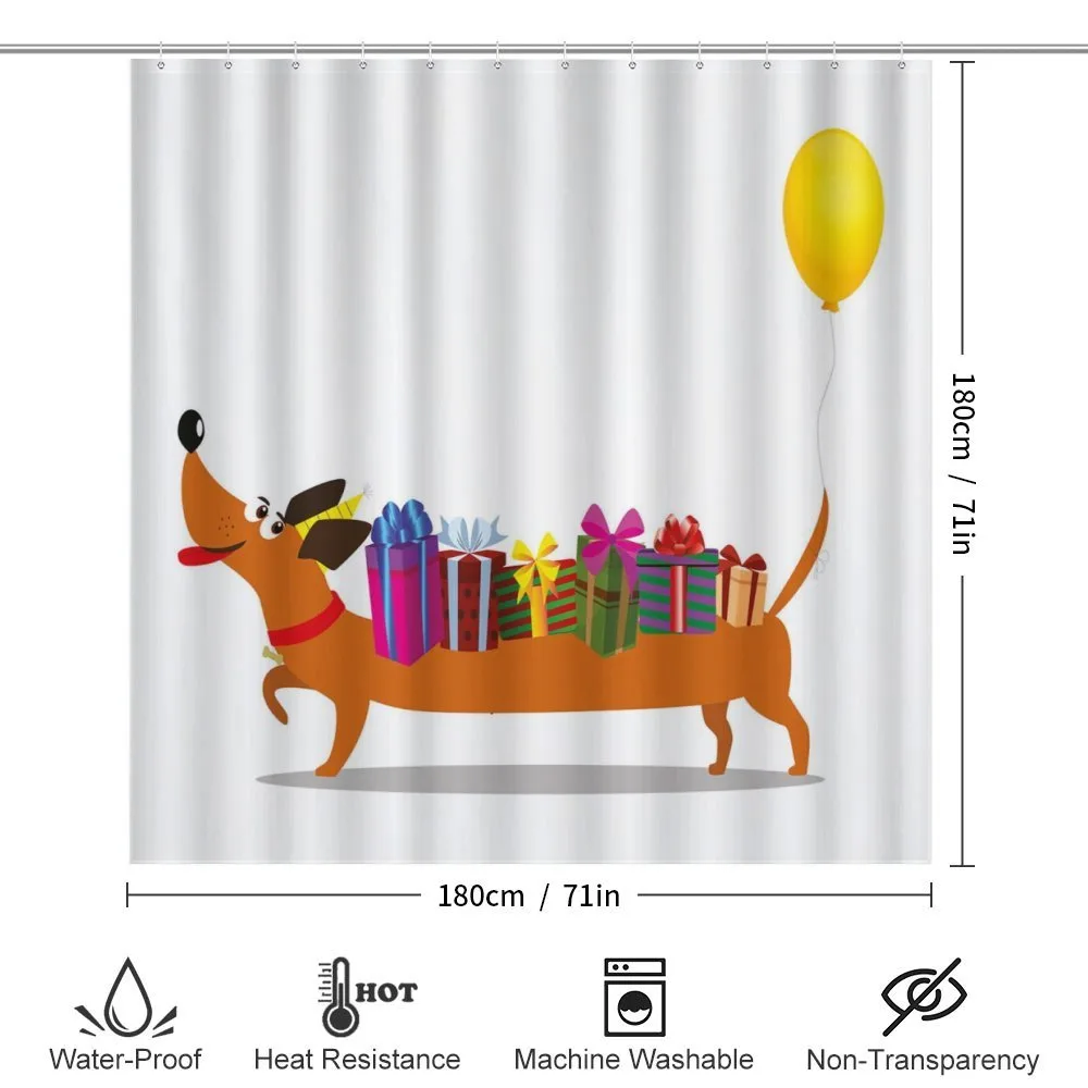Dog with Gift and Balloon — Detail 2