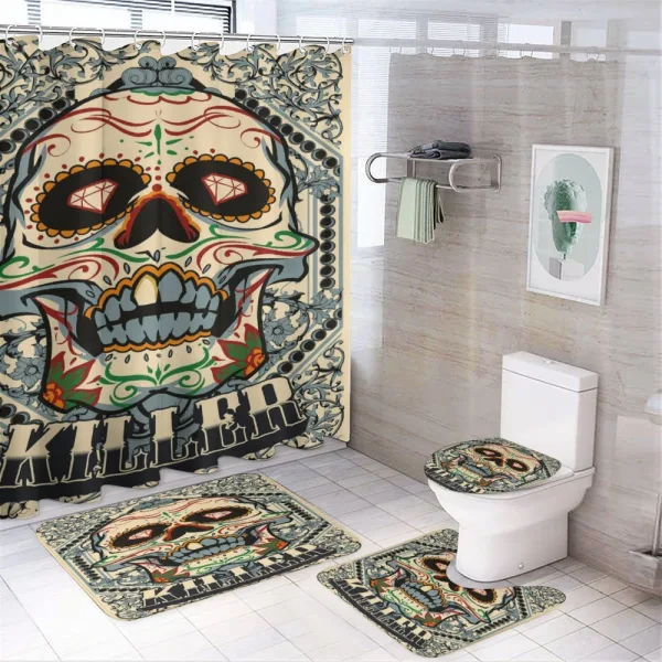 Gothic Killer Frame on a shower curtain