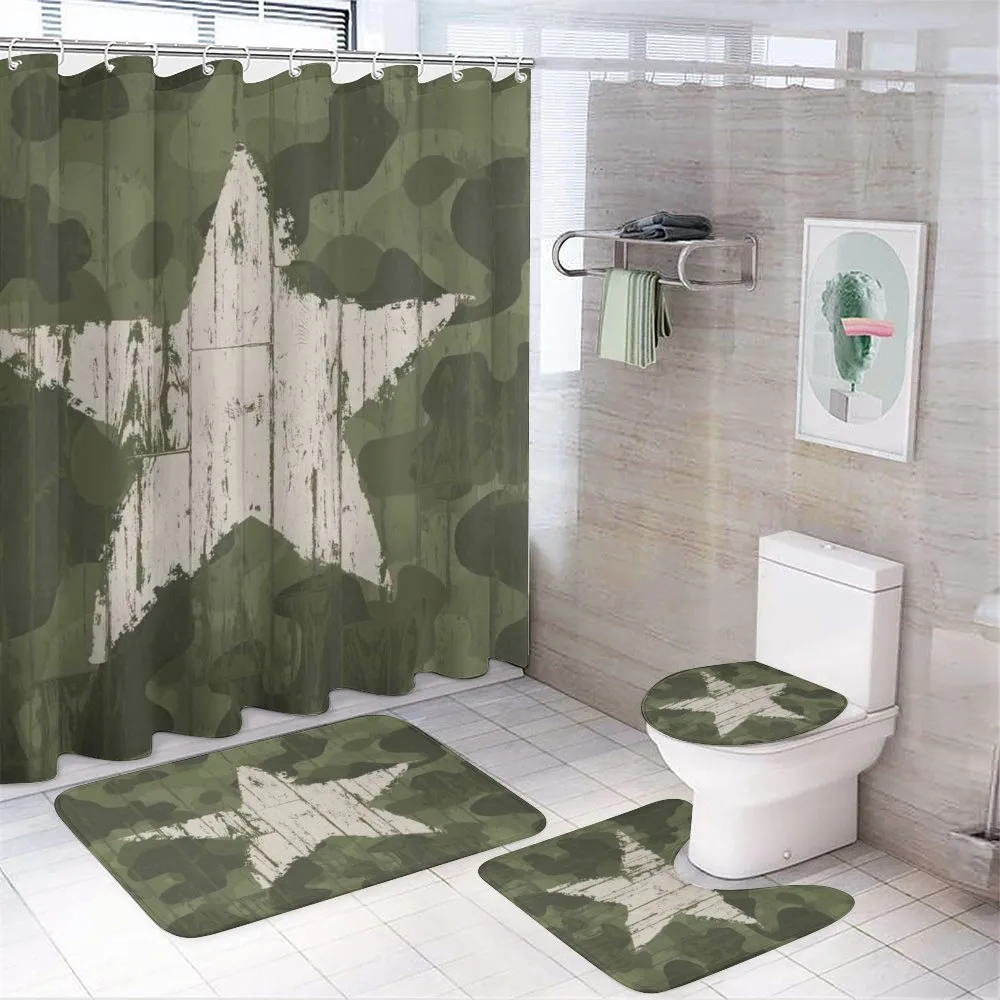Grunge Star on Green — Your design