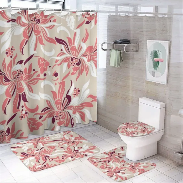 Pastel Florets on a shower curtain