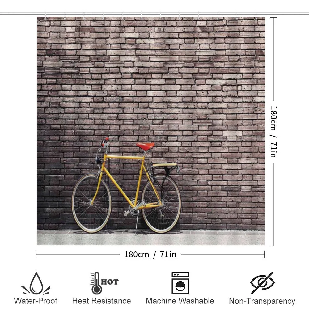 Retro Bicycle on Wall — Detail 2