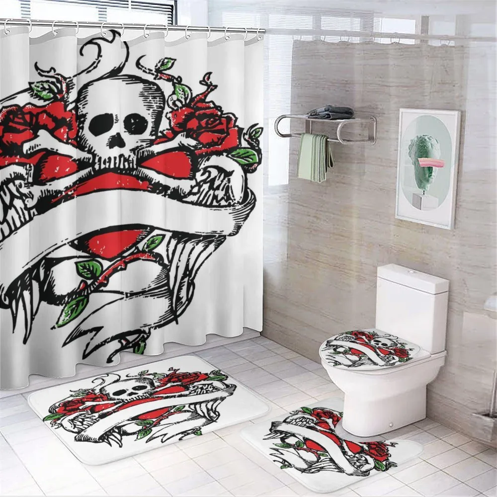 Sketch Skull Big Red Heart — Your design