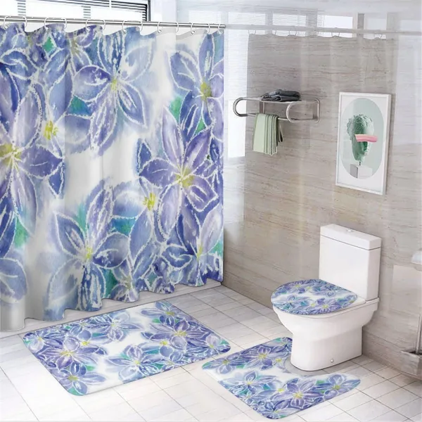 Spring Bouquet on a shower curtain