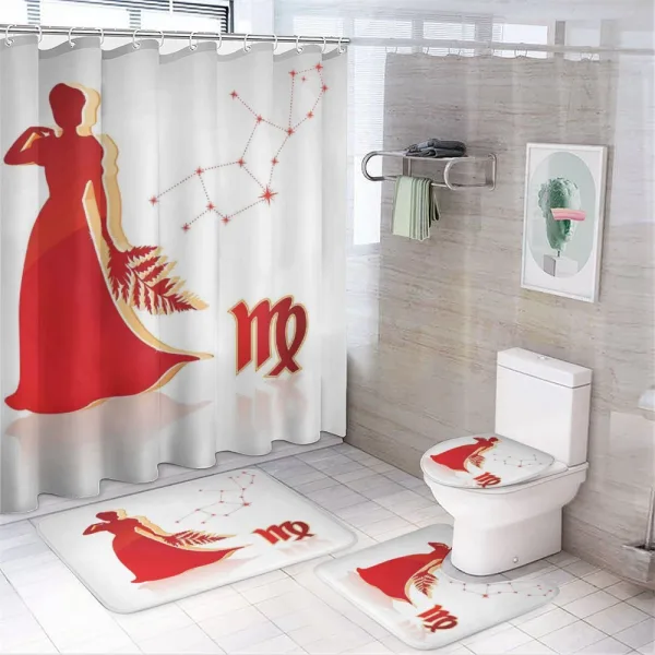 Vibrant Lady Stars on a shower curtain