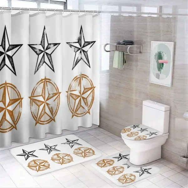 Western Pattern on a shower curtain