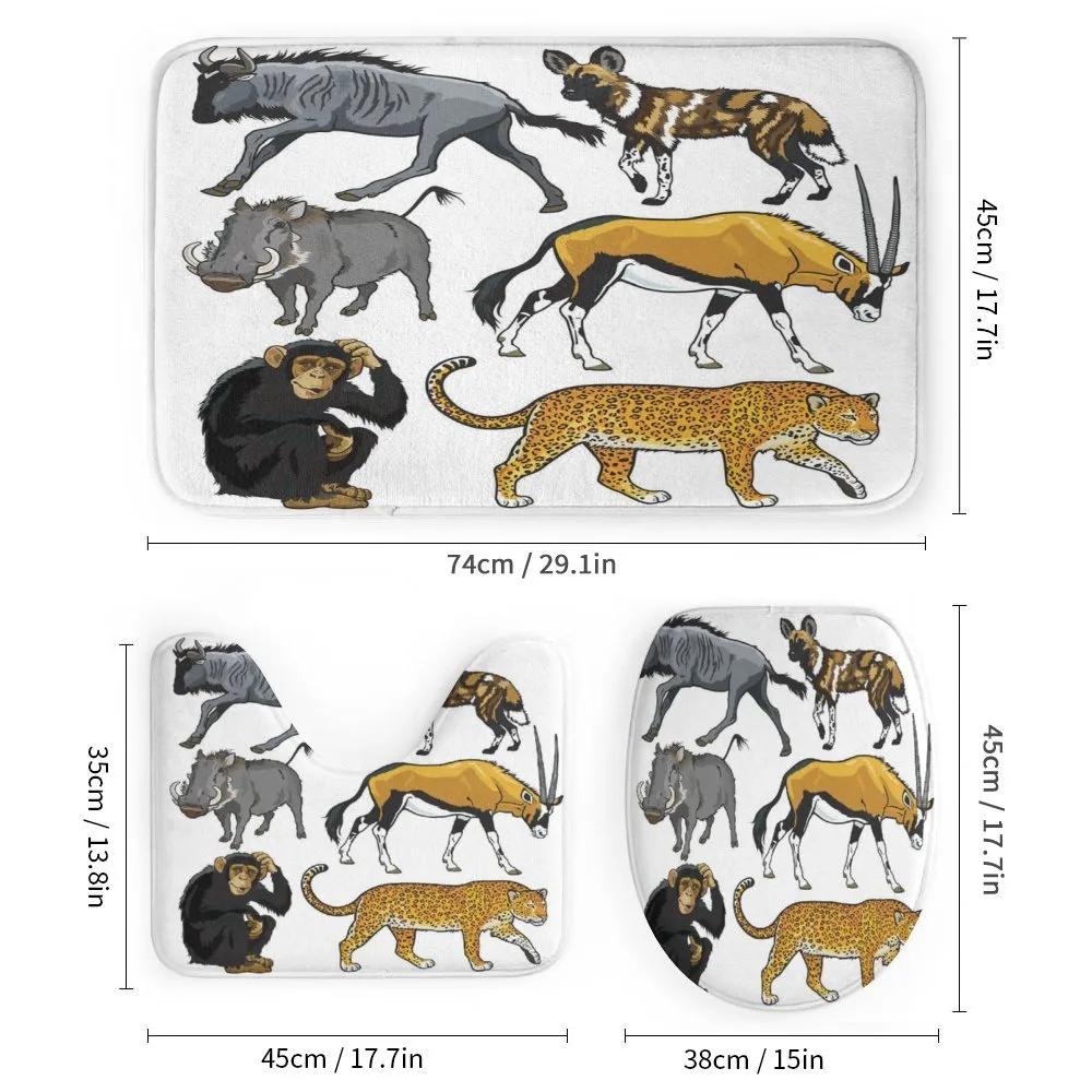 Cartoon Wild Animals Africa — Detail 1