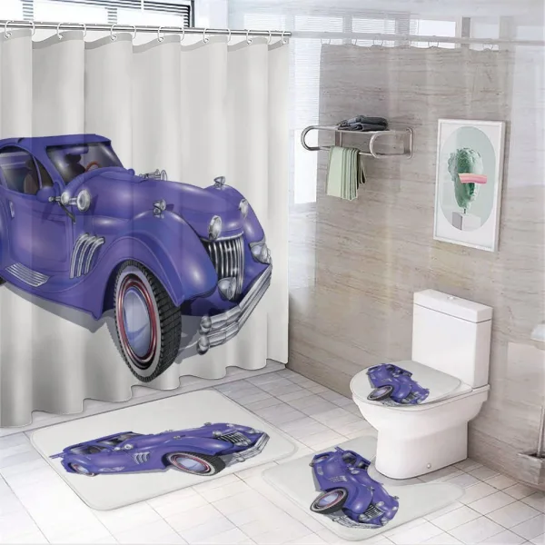 Custom Vehicle High Speed on a shower curtain