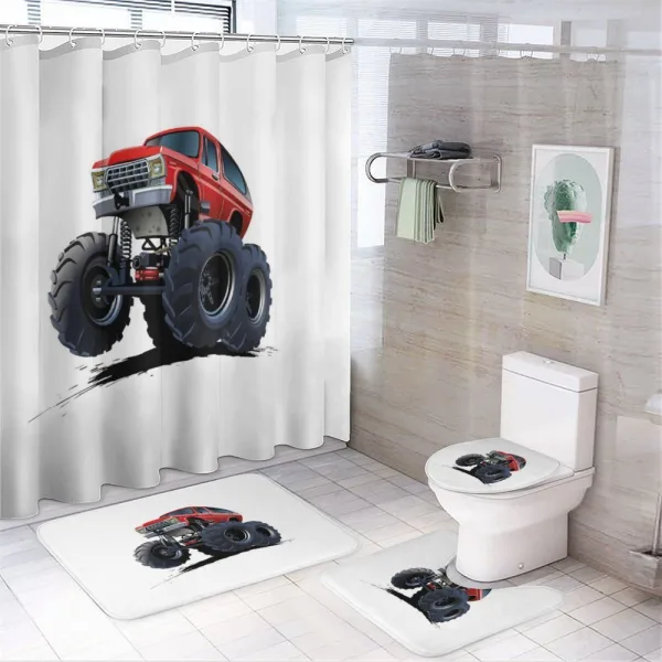 Extreme Off Road Race on a shower curtain