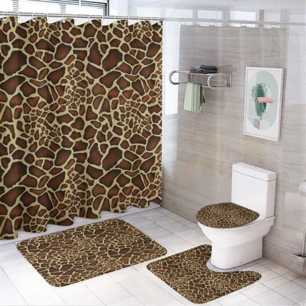 Giraffe Skin Pattern on a shower curtain