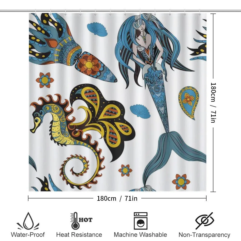 Mermaid and Sea Horse — Detail 2