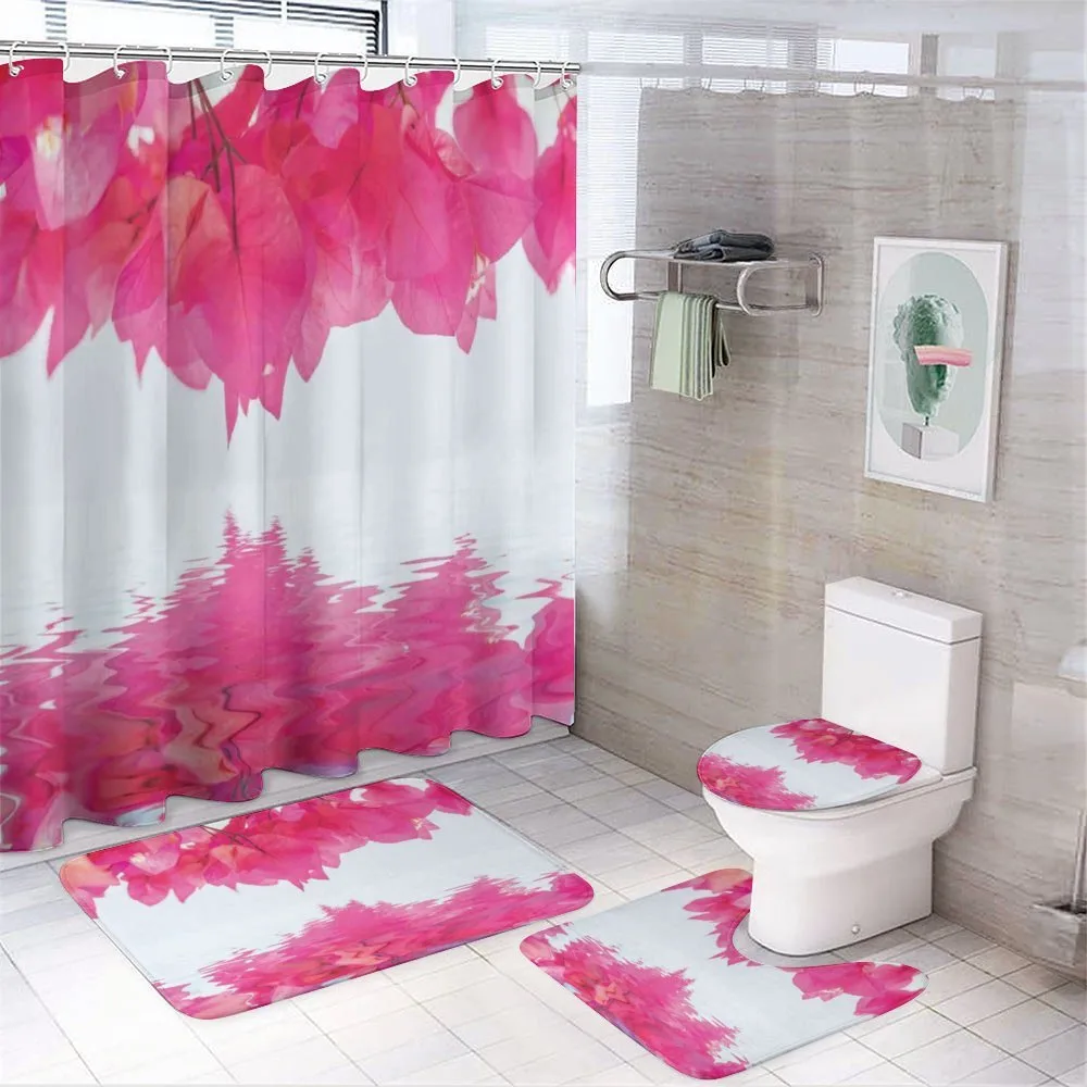 Pink Leaves on River — Your design
