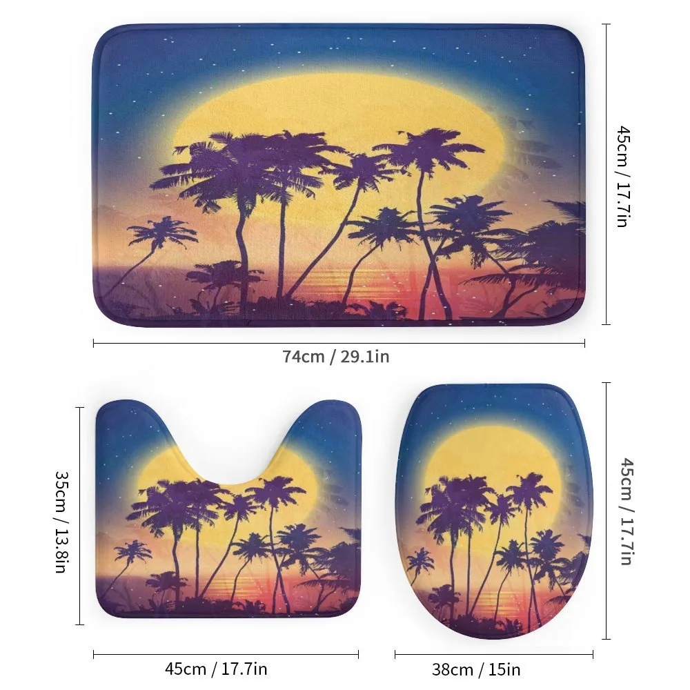 Retro Moon Rise Palms — Detail 1