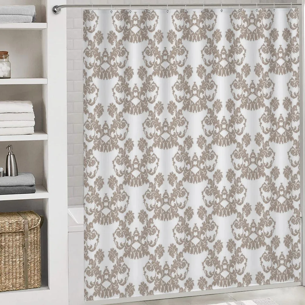 Rococo Flowers in Taupe — Detail 4