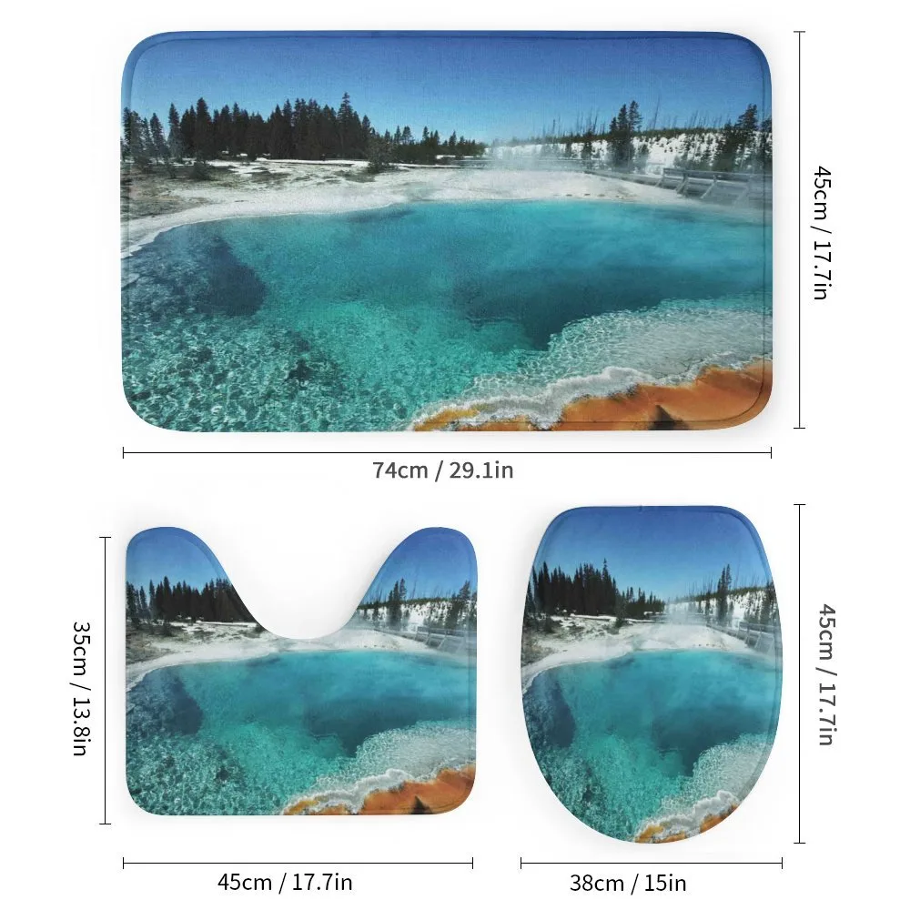 Snowy Forest Pool — Detail 1