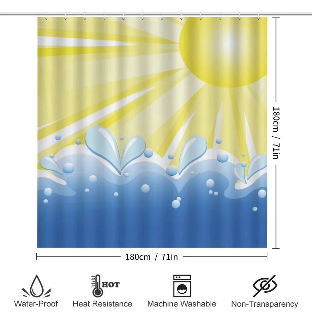 Vector Sun Wavy Sea — Detail 2