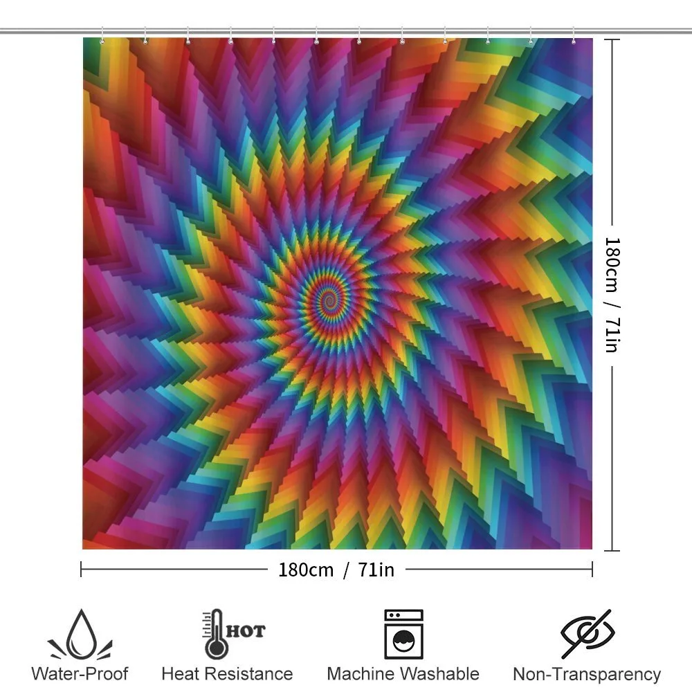 Vibrant Rainbow Spiral — Detail 2