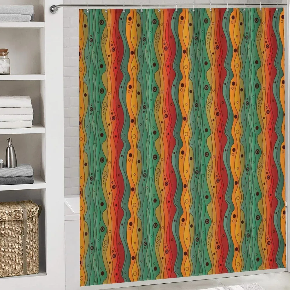 Wavy Vertical Lines Retro — Detail 4