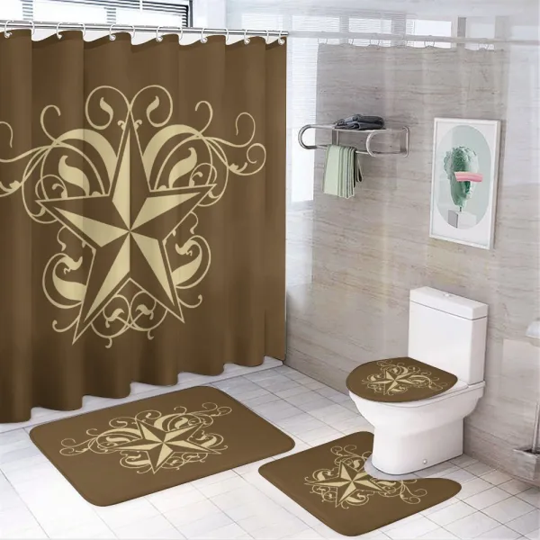 Baroque Swirl on a shower curtain