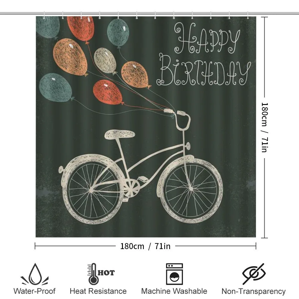 Bike Ballons Happy Birthday — Detail 2