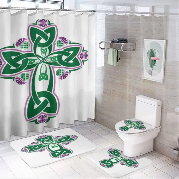 Celtic Everlasting Knot on a shower curtain