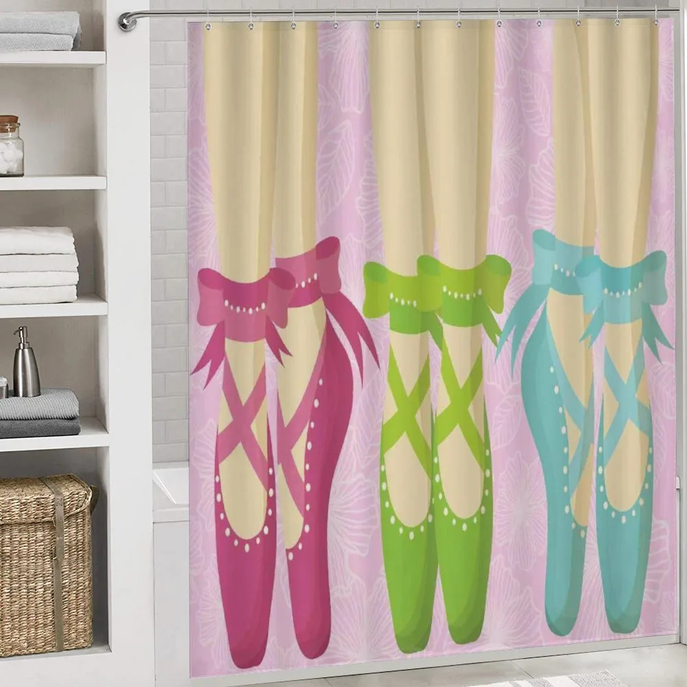 Colored Pointe Shoes on Pink — Detail 4