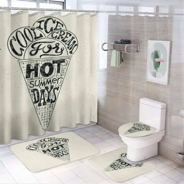 Cool Ice Cream on a shower curtain