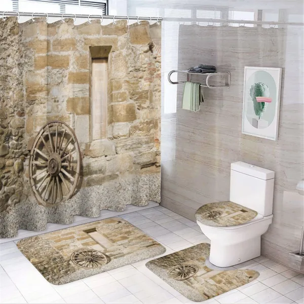 Country on a shower curtain
