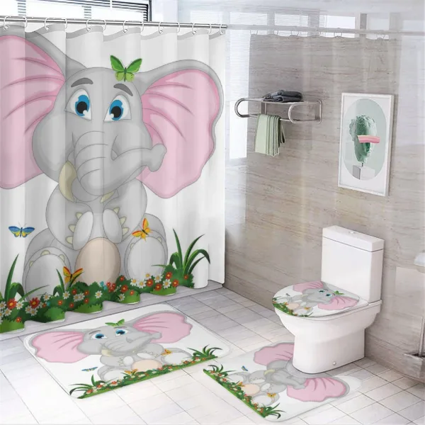 Garden Daisies on a shower curtain