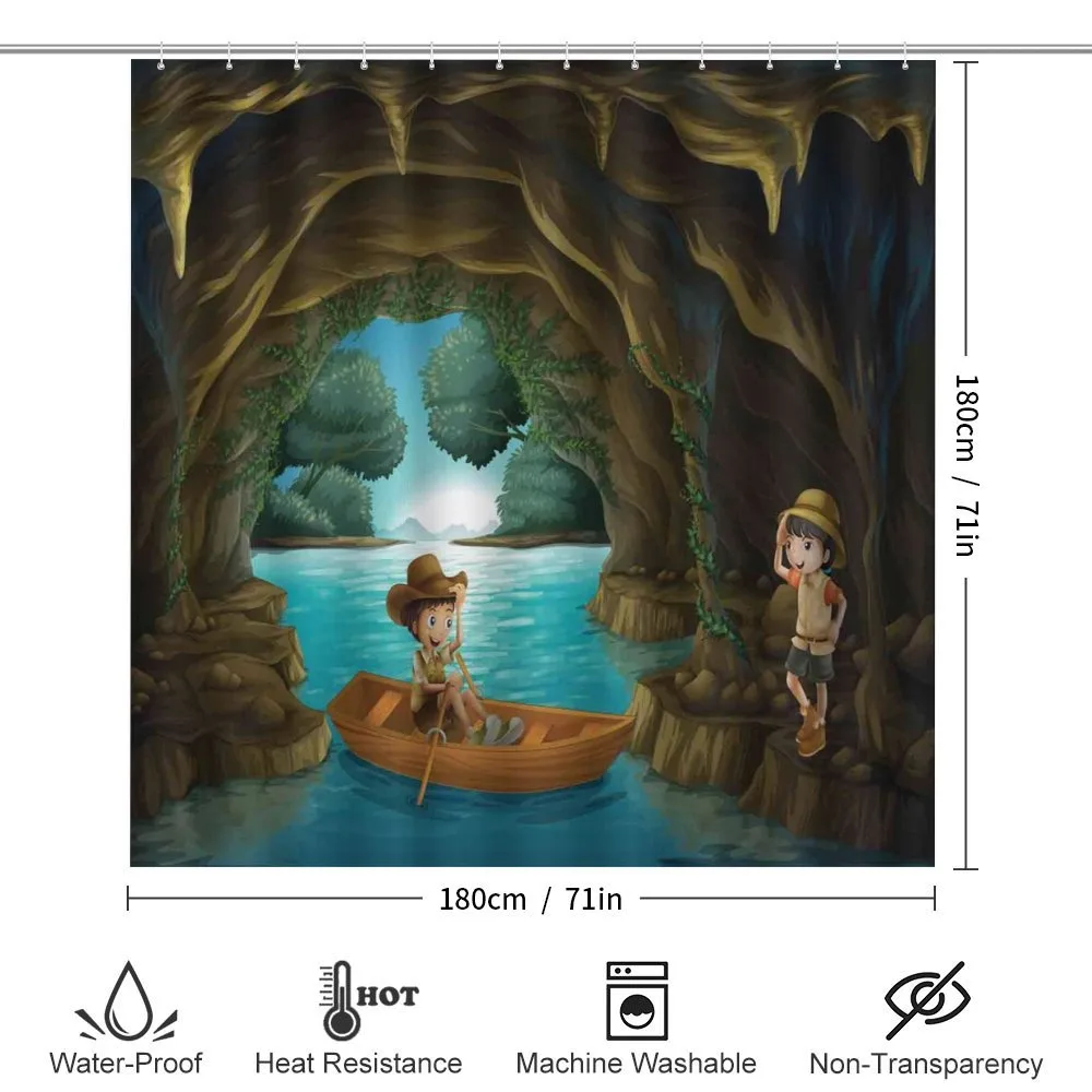 Girl and Boy in a Cave — Detail 2