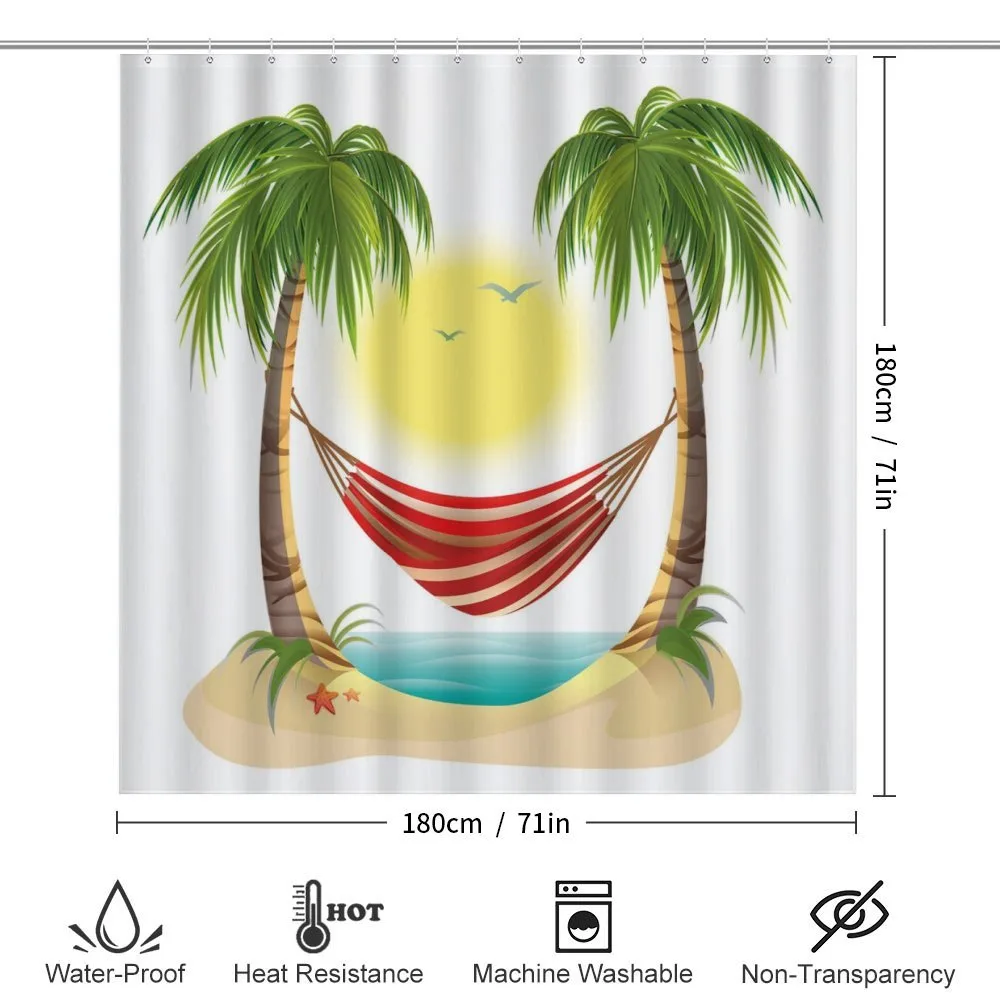 Hammock Between Palms — Detail 2
