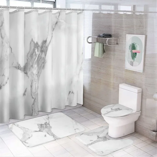 Hazy Natural Texture on a shower curtain