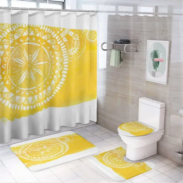 Mandala Oriental Ethnic on a shower curtain