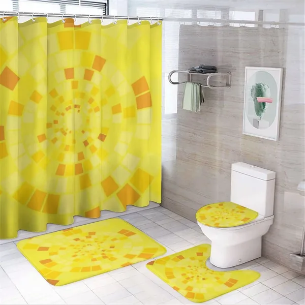 Mosaic Modern on a shower curtain