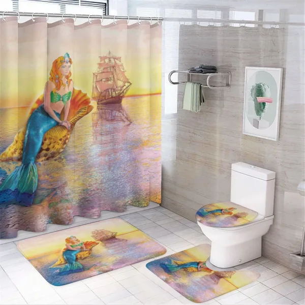 Mythical Ocean on a shower curtain