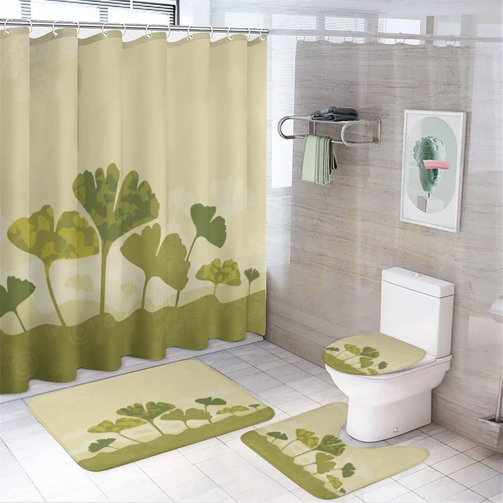 Natural Curved Tree Leaves — Your design